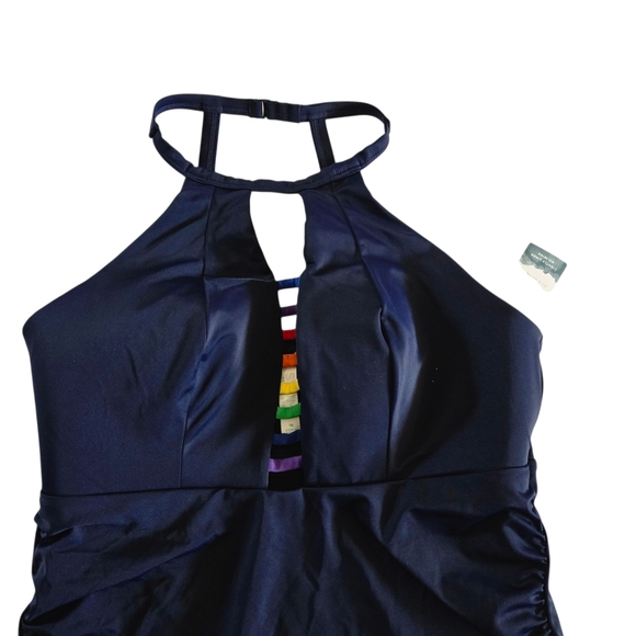 Cacique Navy One Piece Swimsuit - Picture 2 of 8